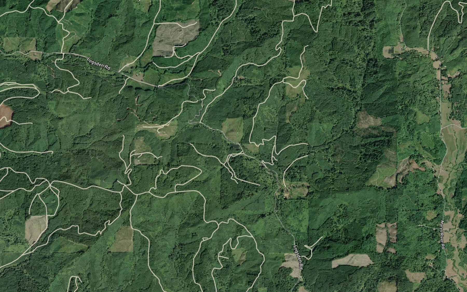 Satellite map of the Hamar Lake