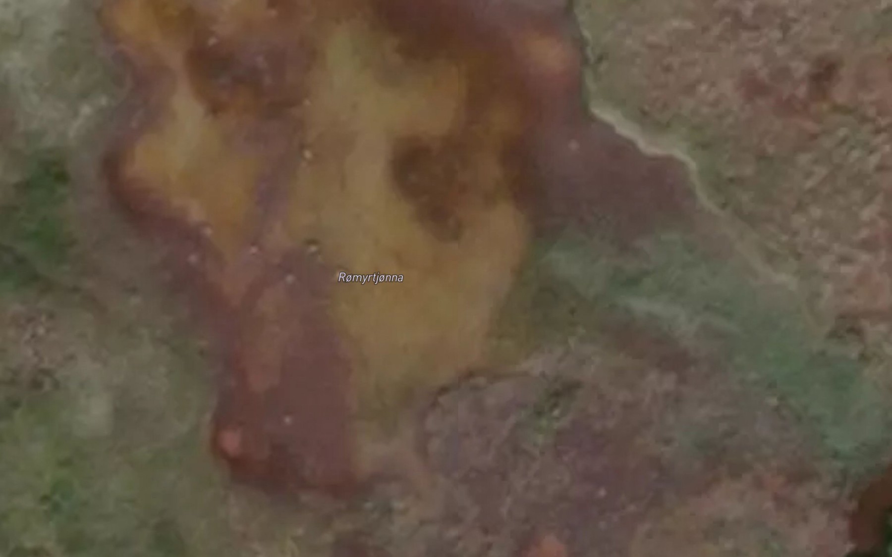 Satellite map of the Rodmyrvatnet