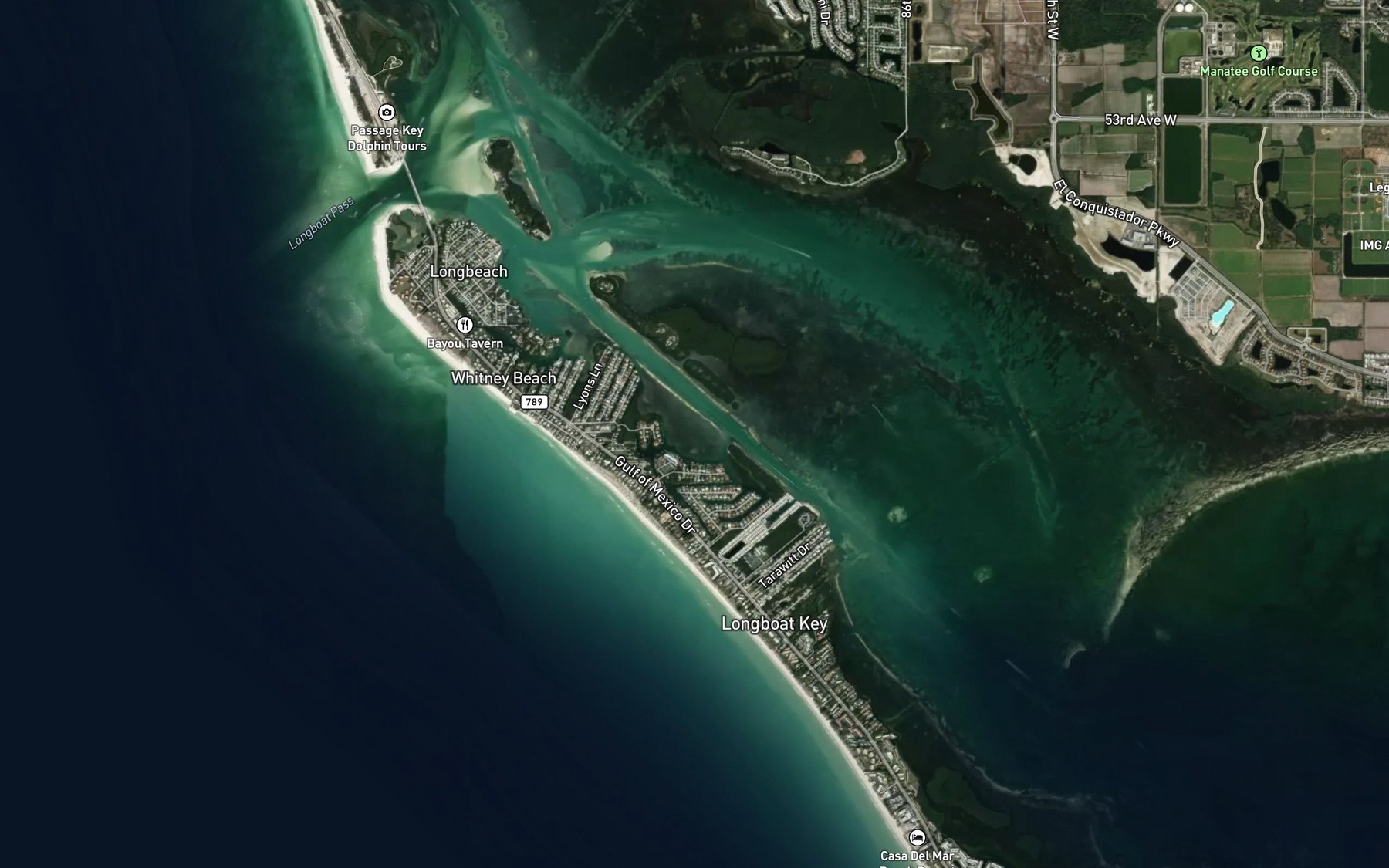 Satellite map of the Millar Bay