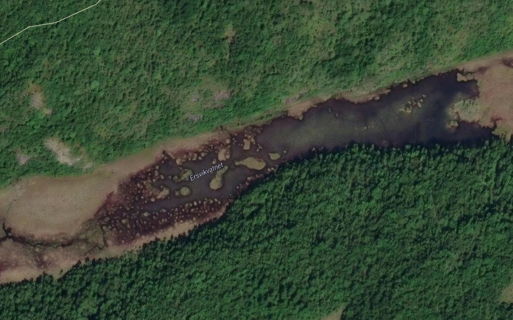 Satellite map of the Ersvikvatnet