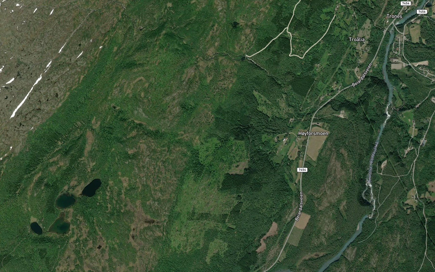 Satellite map of the Skaraga