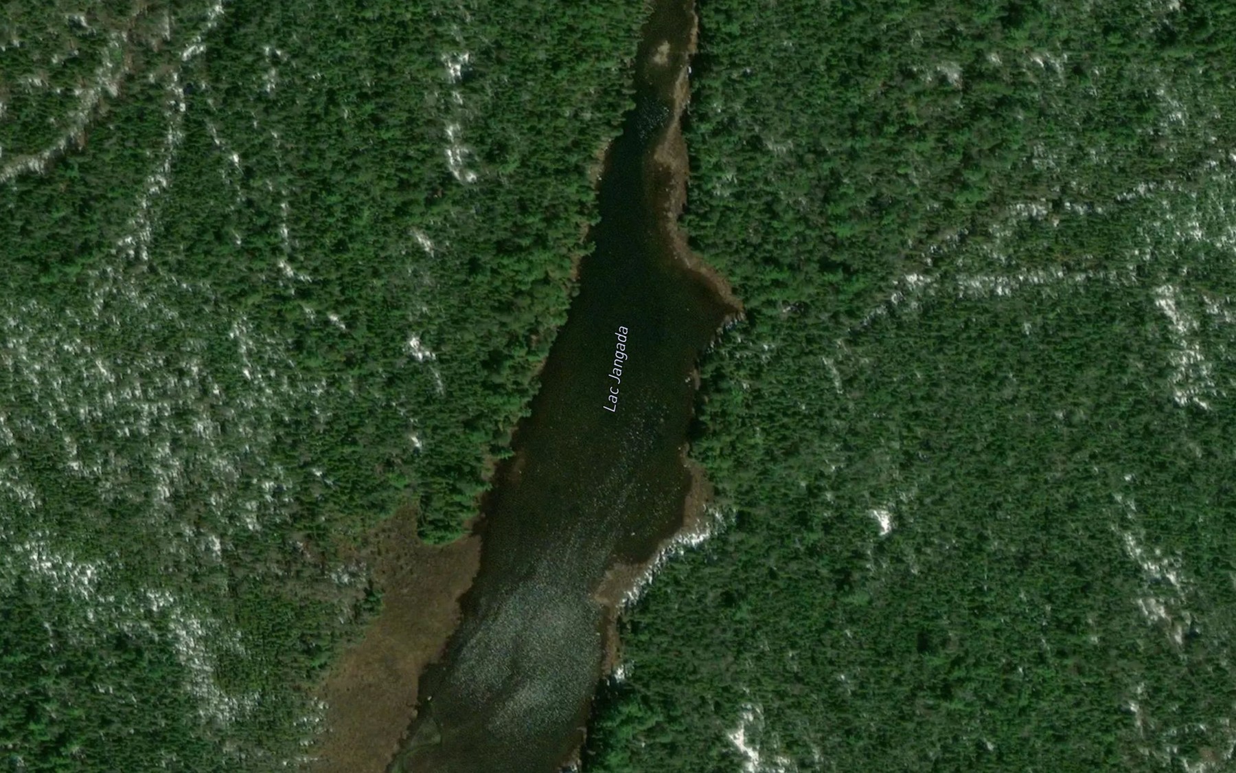 Satellite map of the Lac Jangada