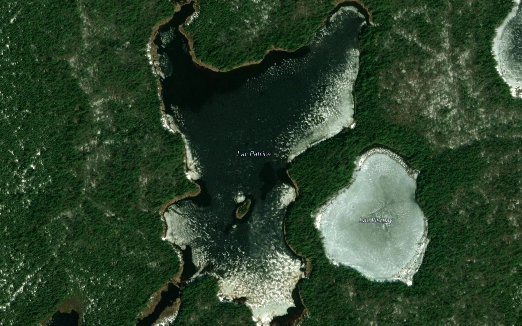 Satellite map of the Lac Patrice