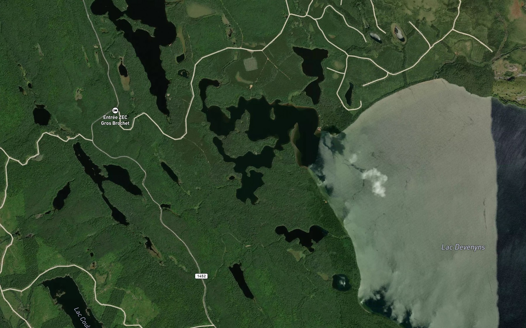 Satellite map of the Baie Bernard