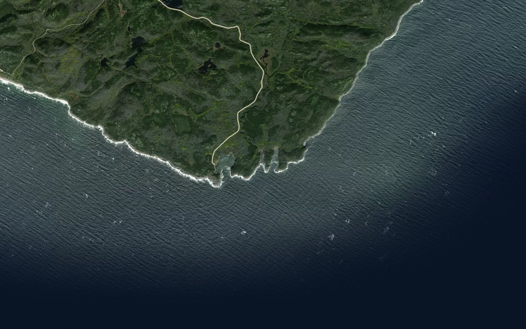 Satellite map of the Anse du Ruisseau