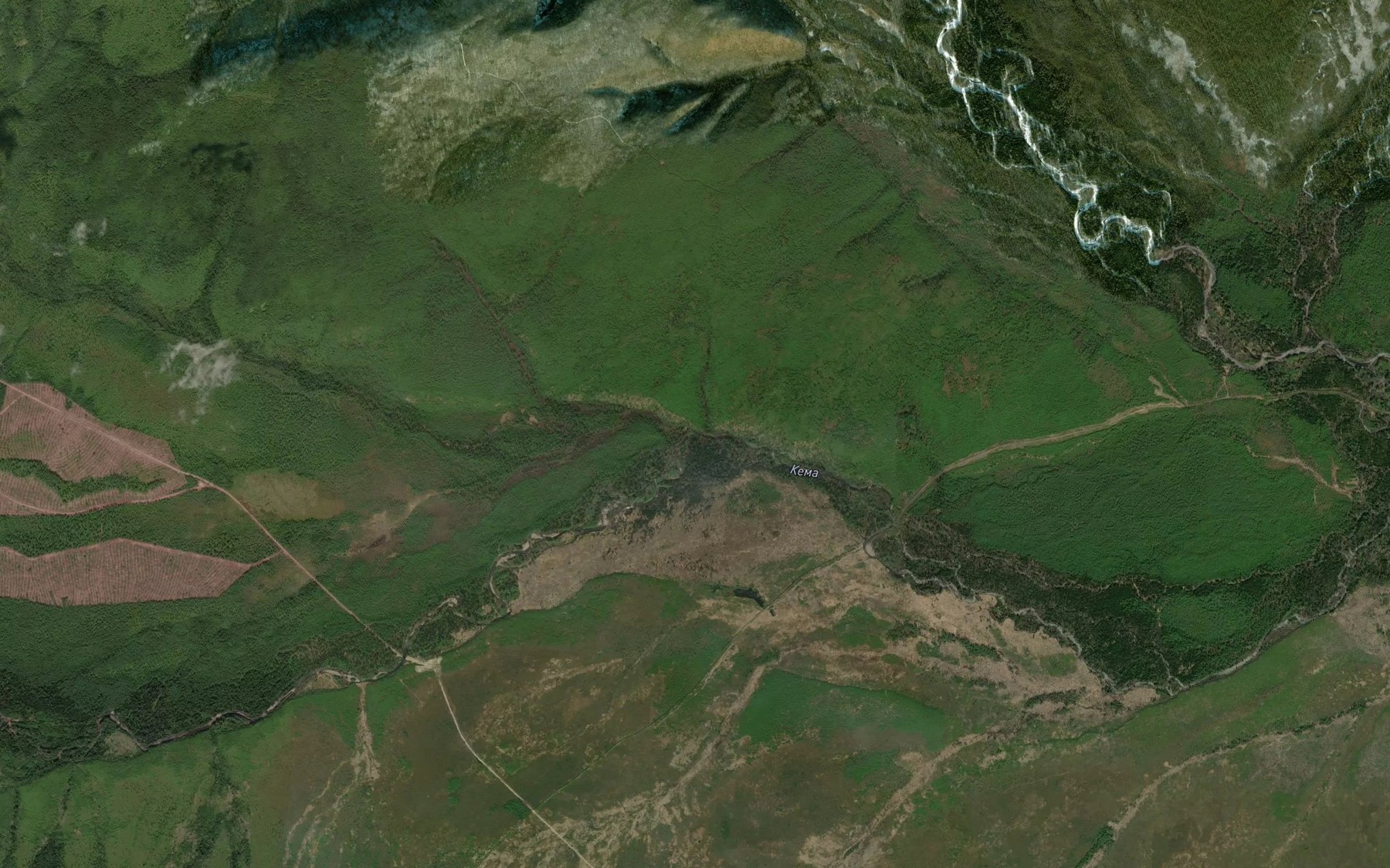 Satellite map of the Borovoy