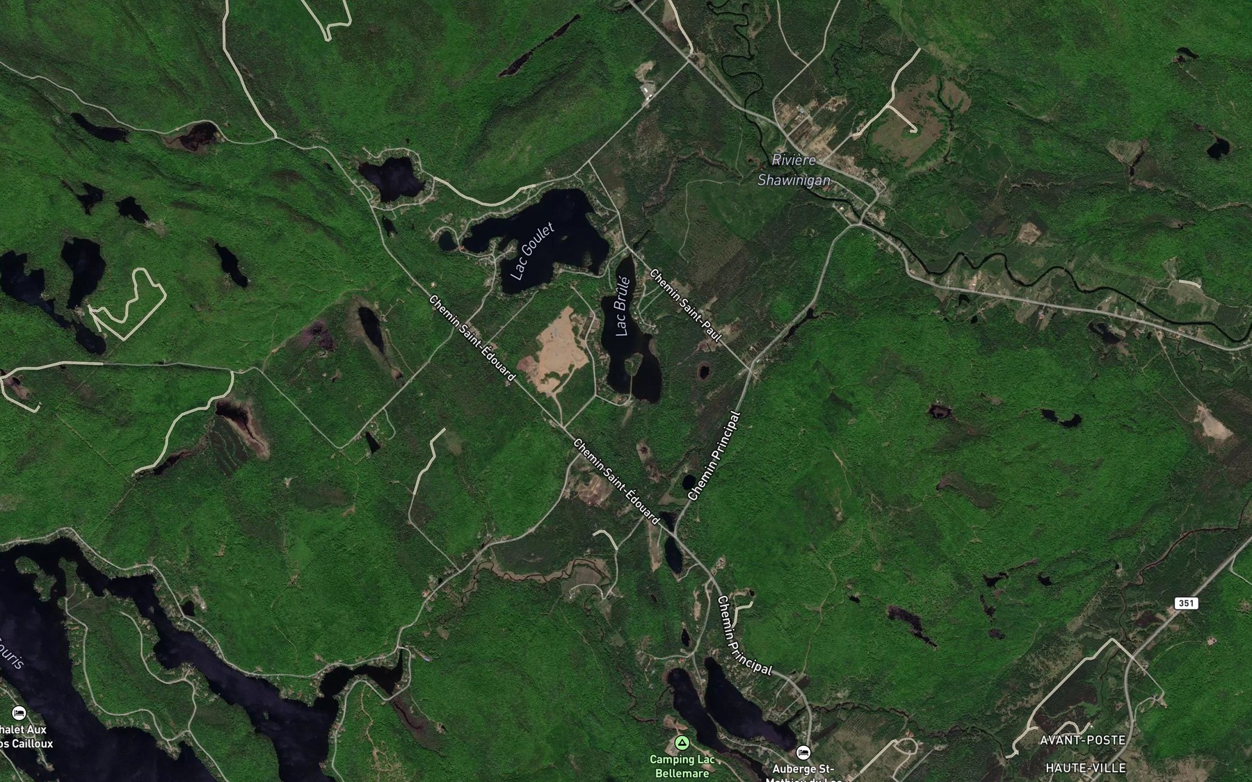 Satellite map of the La Grande Coulee