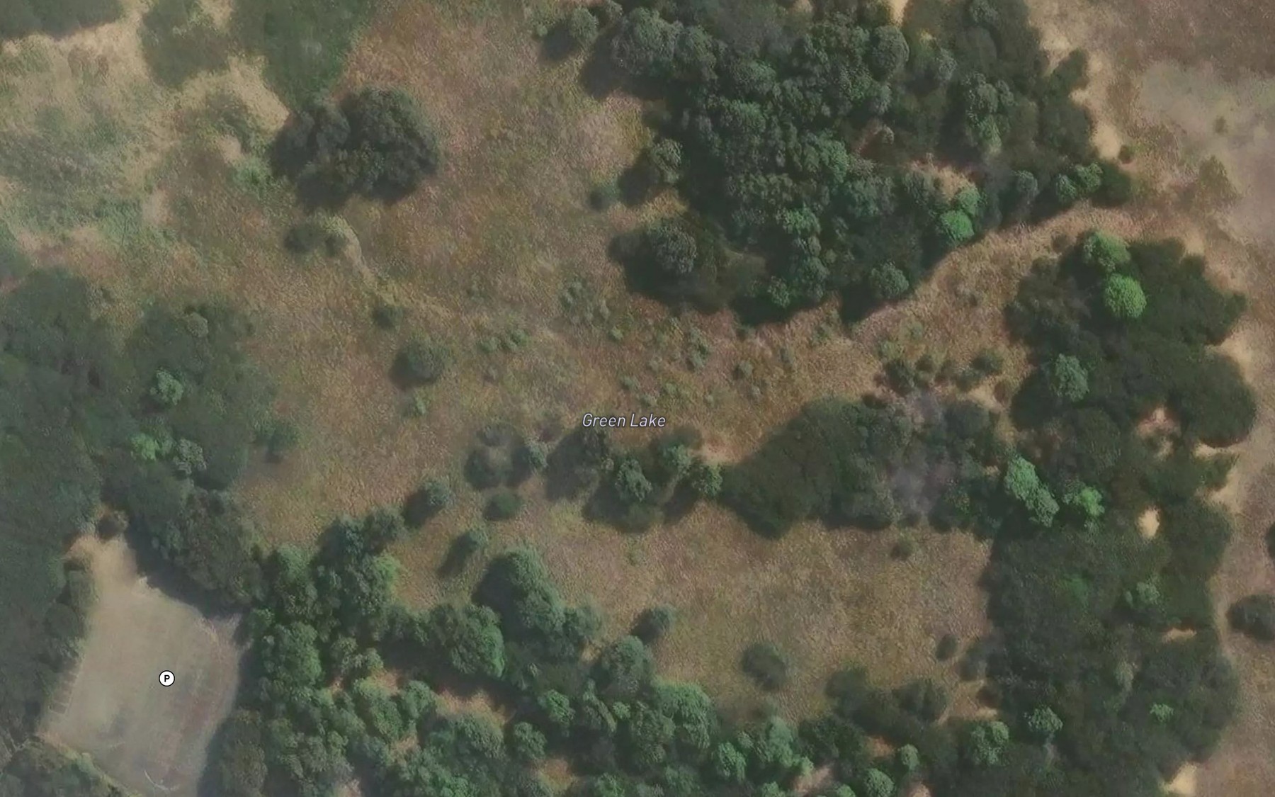 Satellite map of the Green Lake