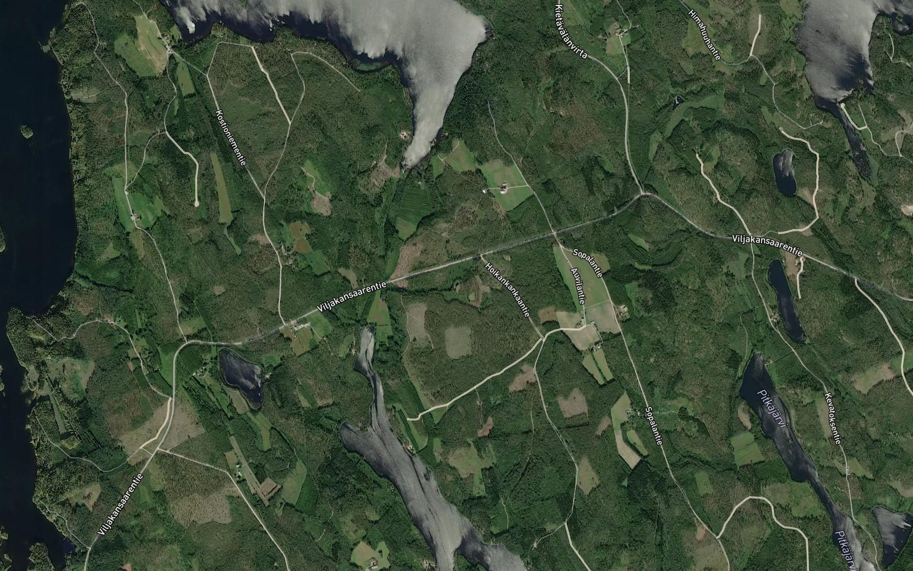 Satellite map of the Kokanlampi