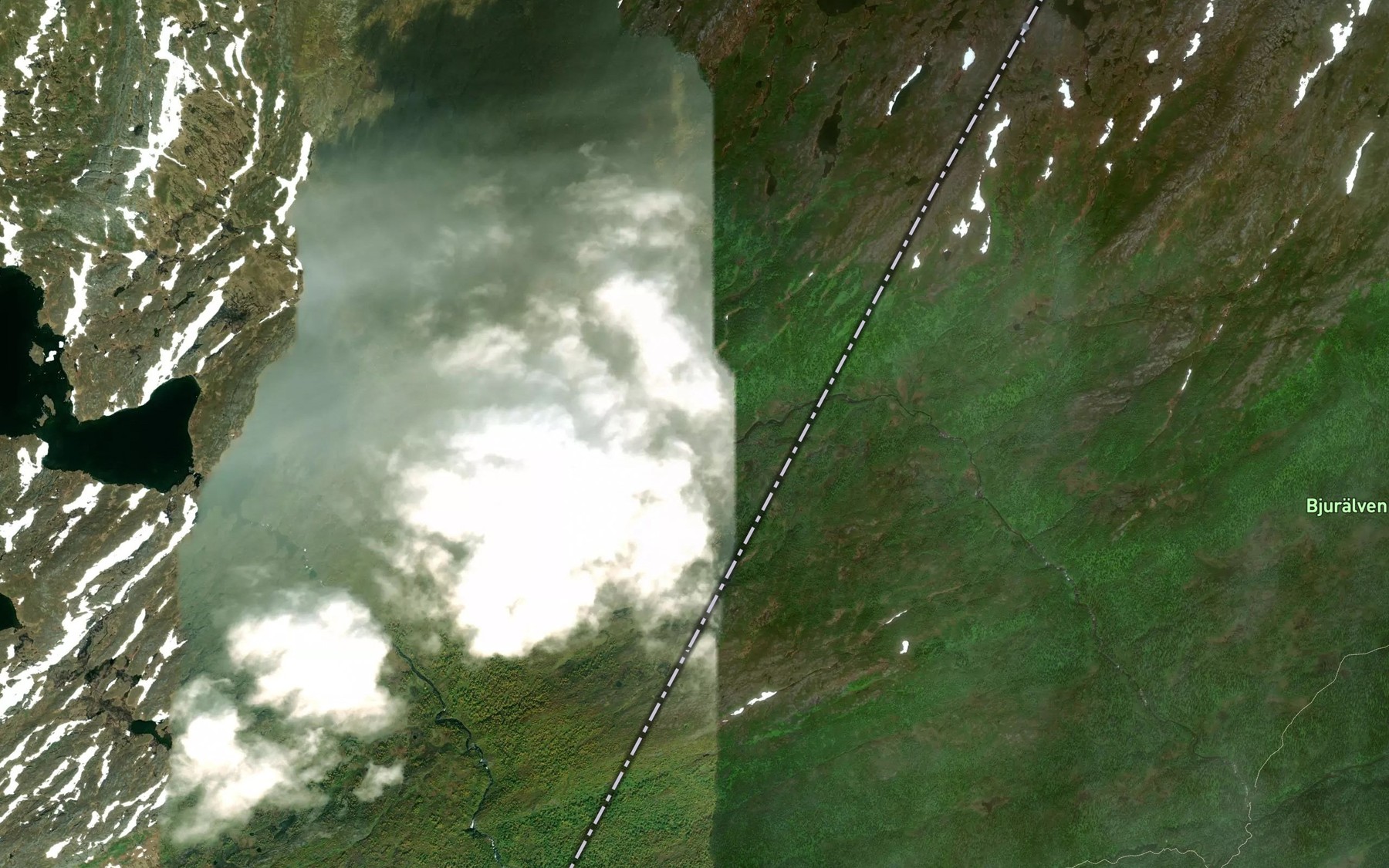 Satellite map of the Giedtie-johke