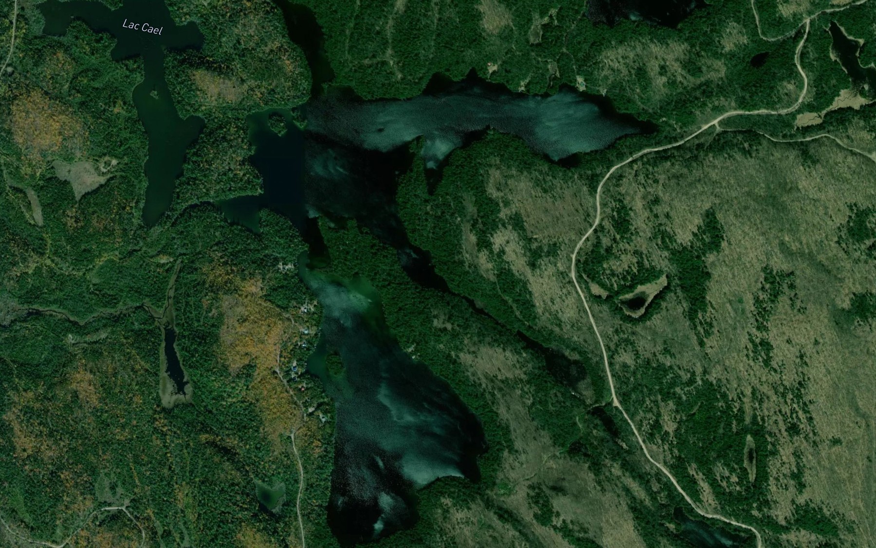 Satellite map of the Lac Lafontaine