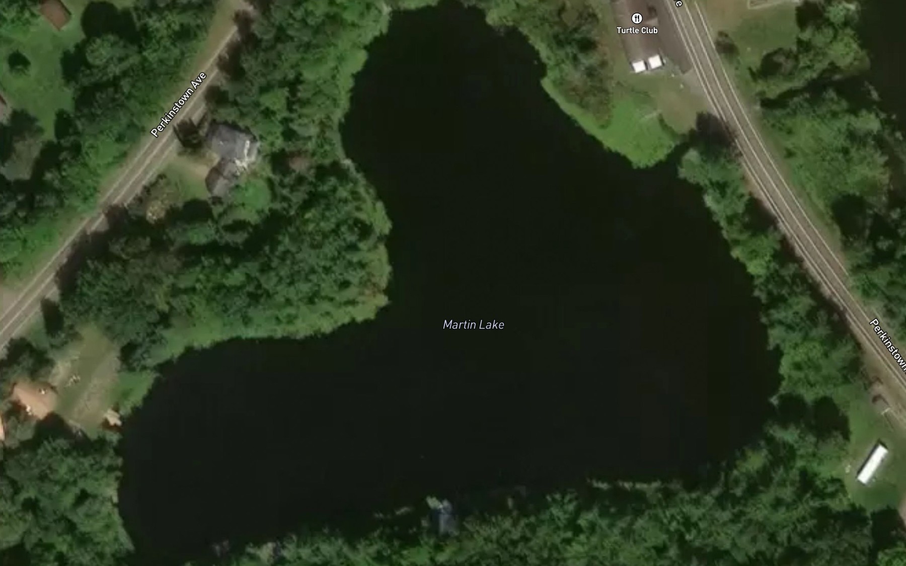Satellite map of the Mud Lake