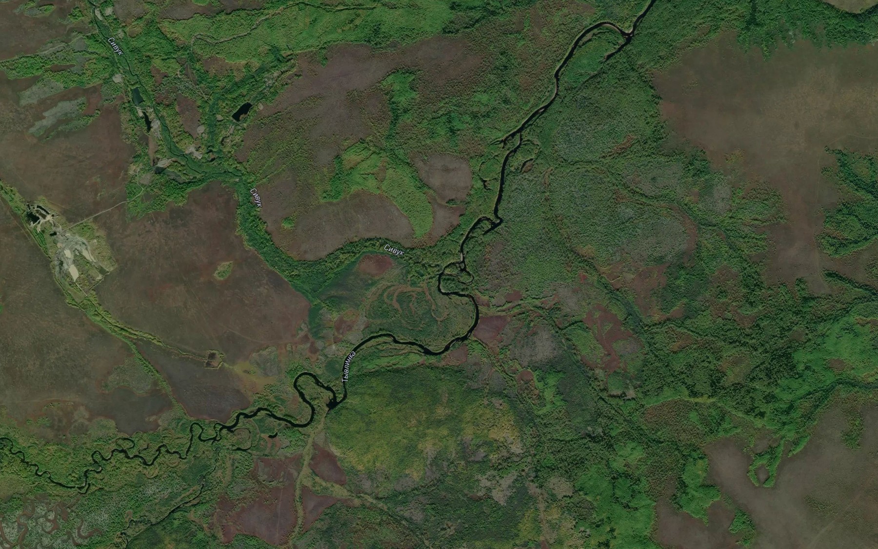 Satellite map of the Sivuk