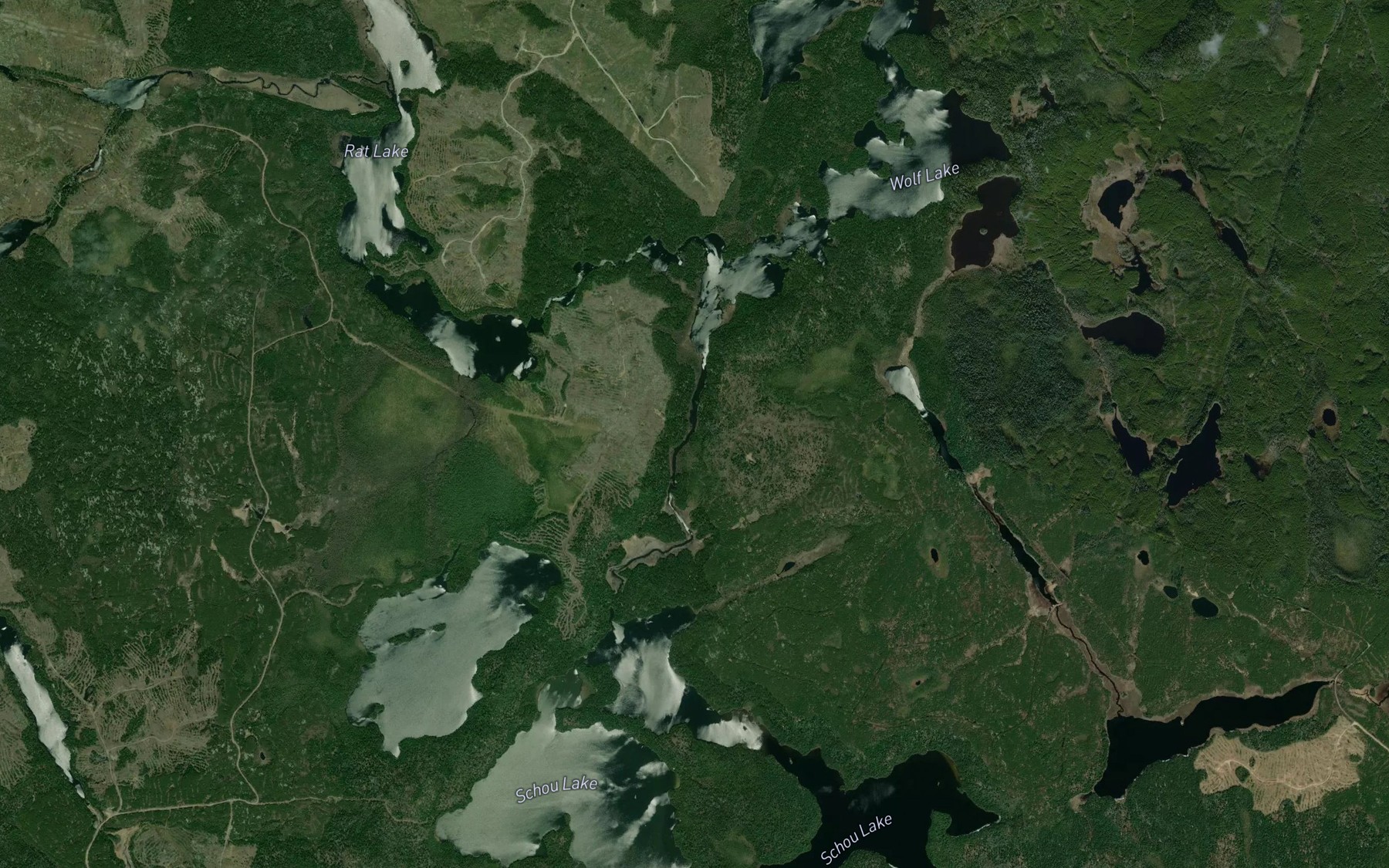 Satellite map of the Little Somme River
