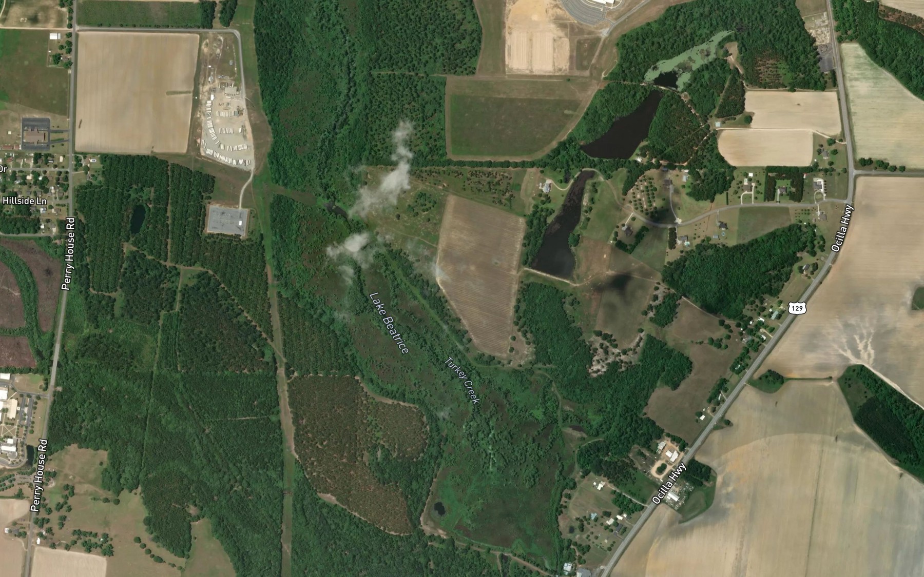 Satellite map of the Lake Beatrice