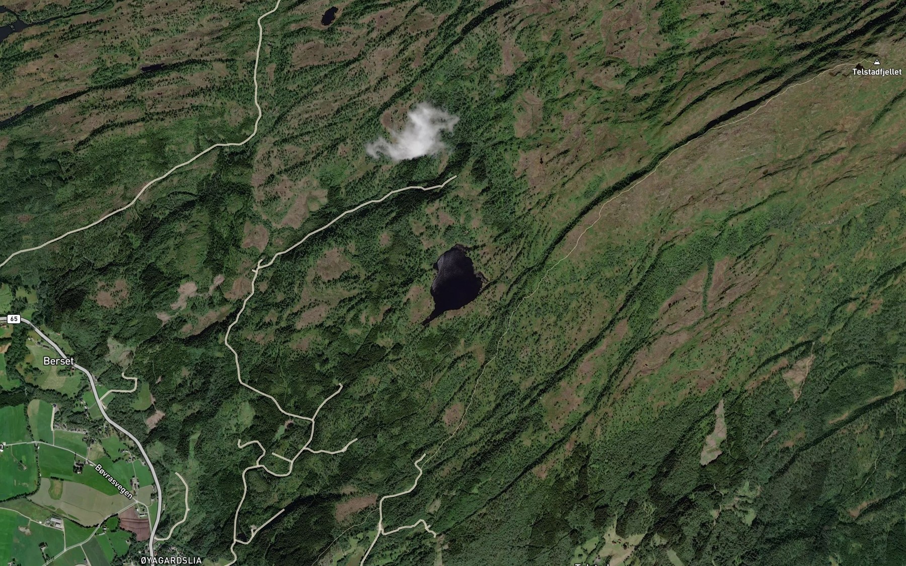 Satellite map of the Damvatnet