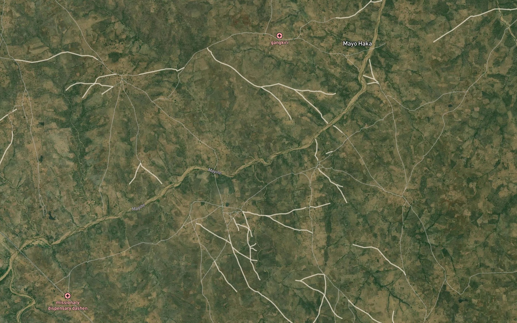 Satellite map of the Dayaa