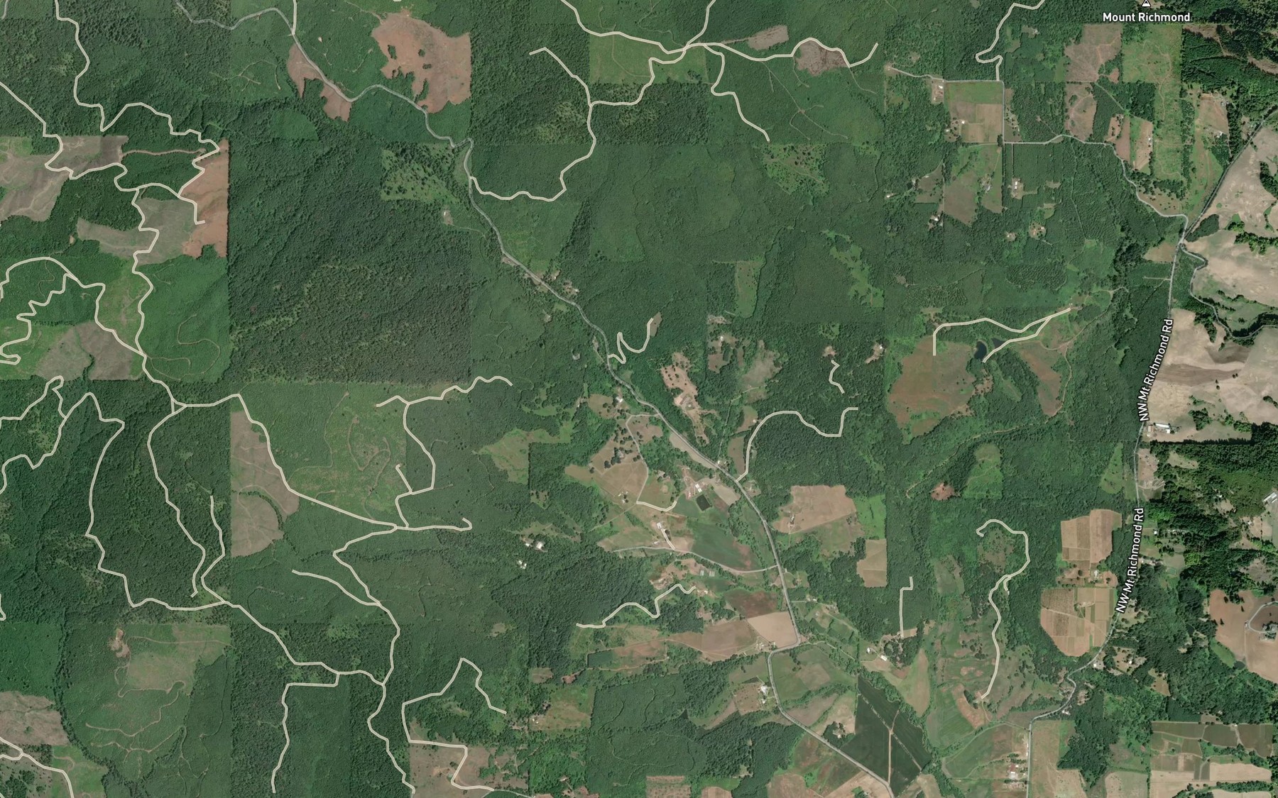 Satellite map of the Severt Creek