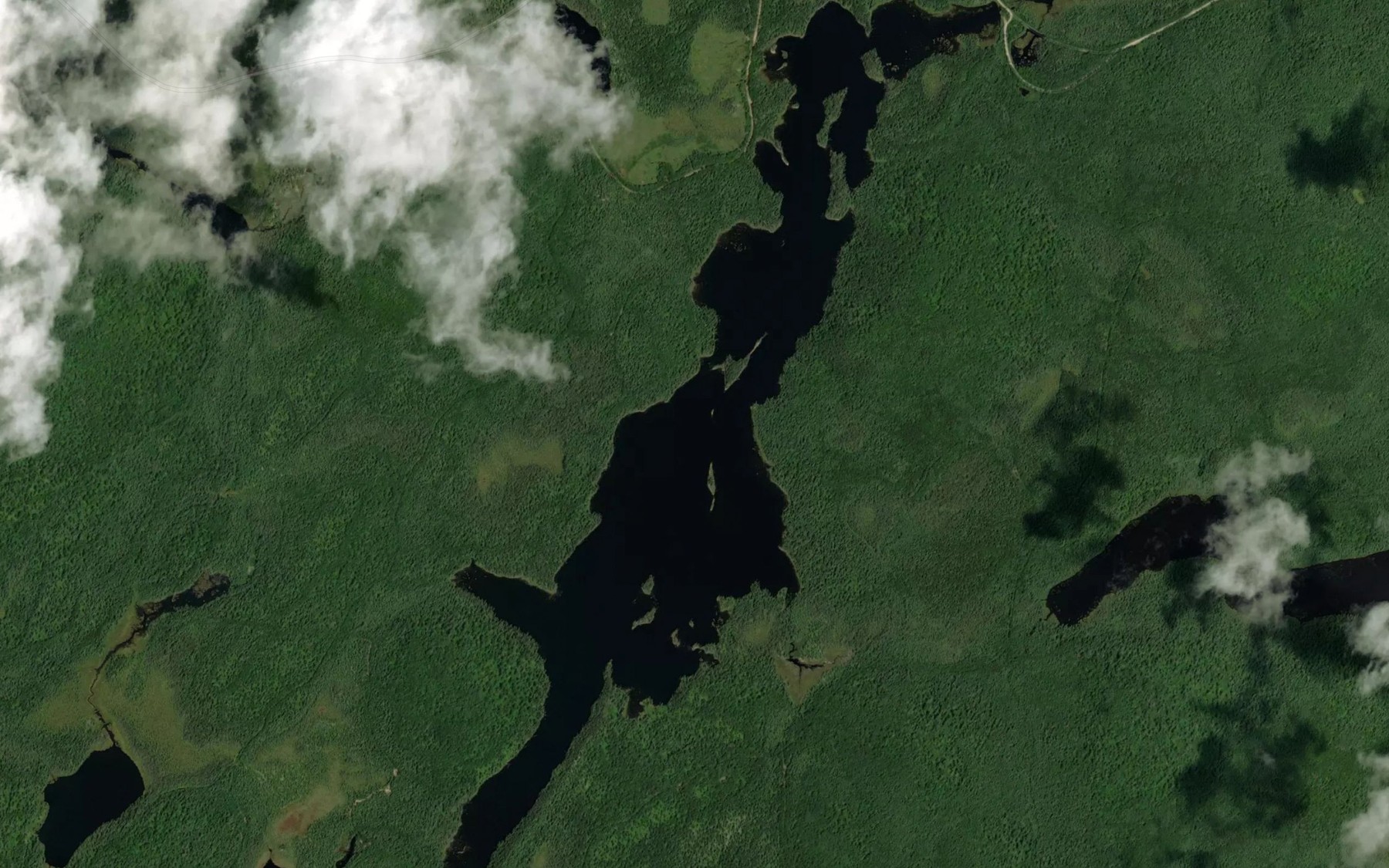 Satellite map of the Lac aux Loups