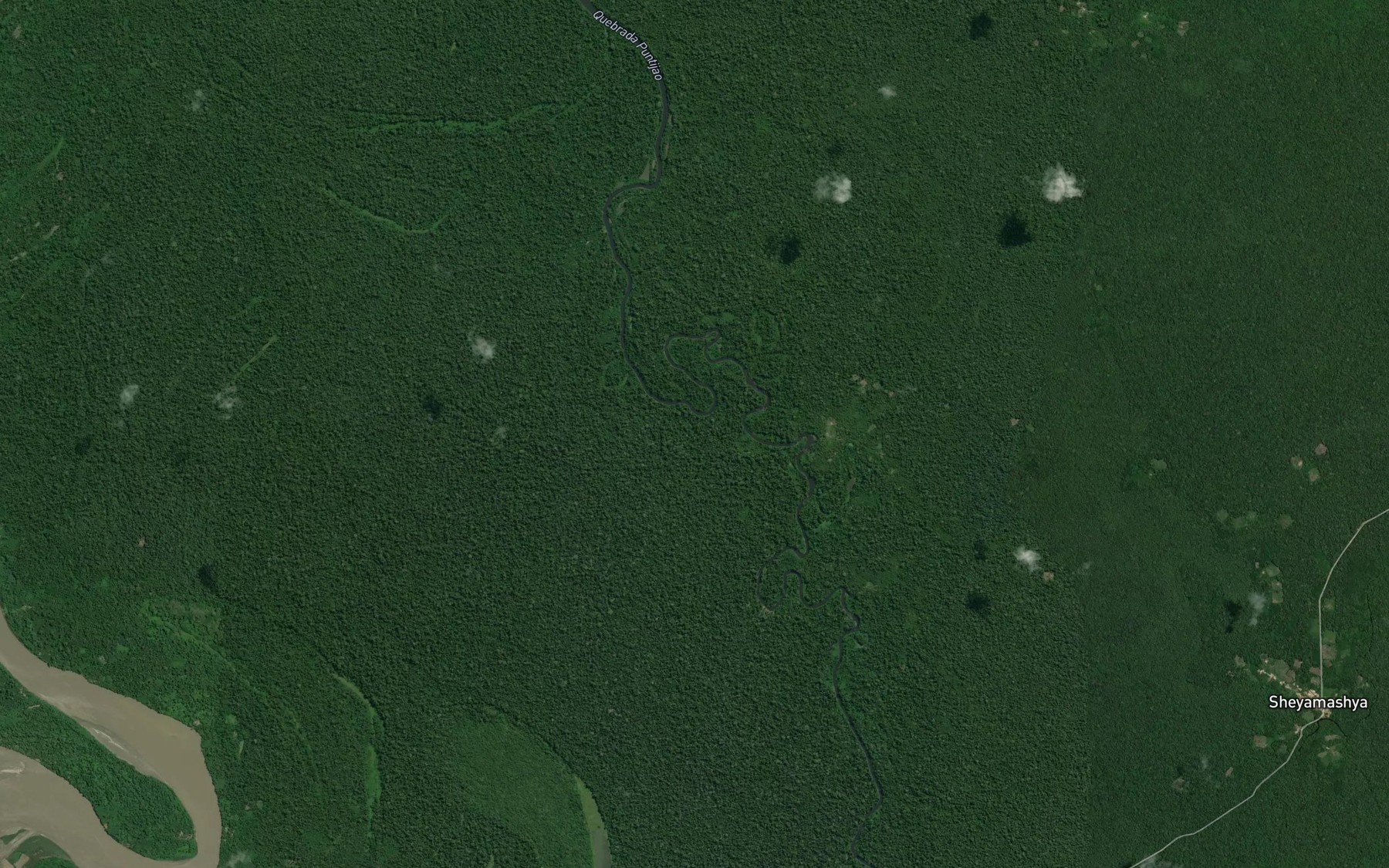 Satellite map of the Quebrada Tahuarapa