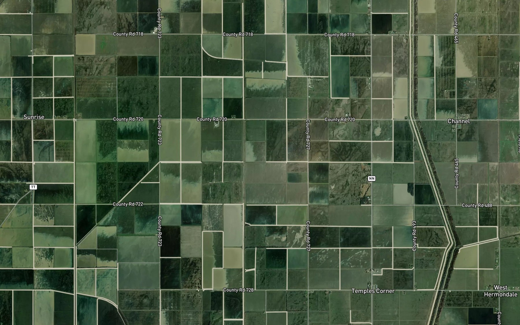 Satellite map of the Lateral Number 6