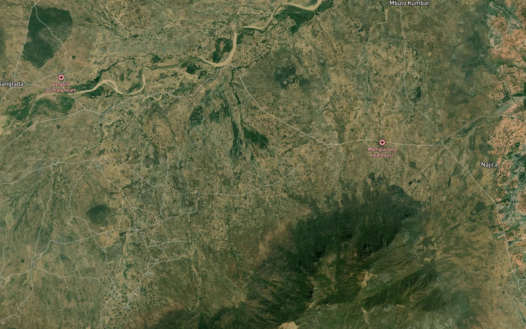 Satellite map of the River Laba