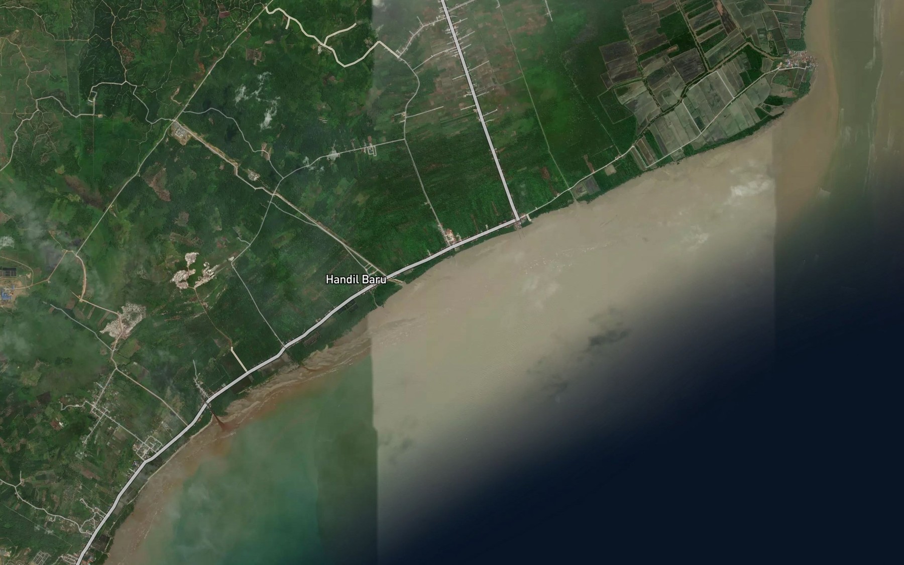Satellite map of the Sungai Palas