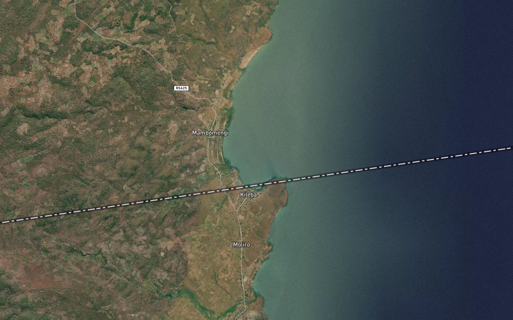 Satellite map of the Keliba