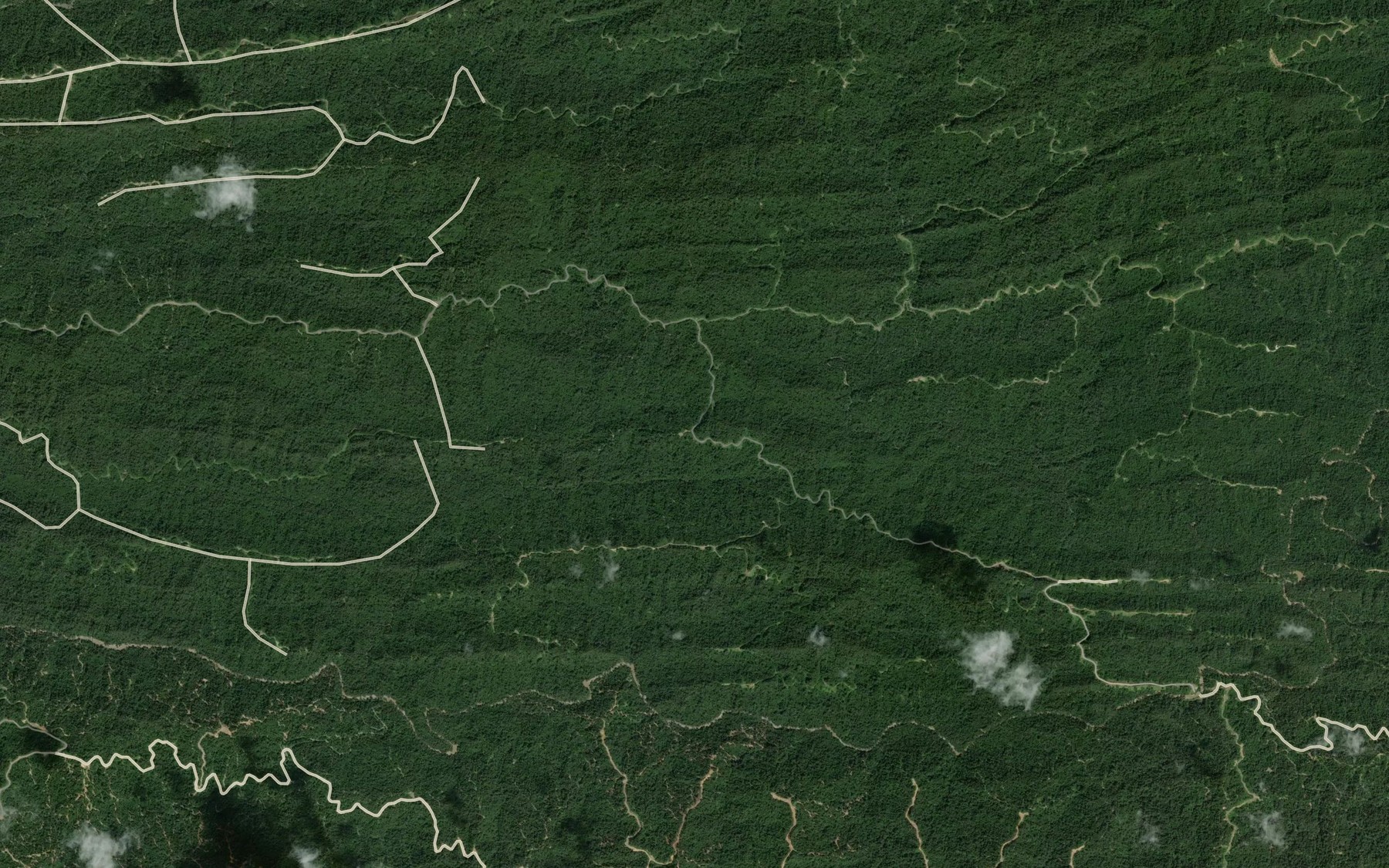Satellite map of the Sungai Ensurai