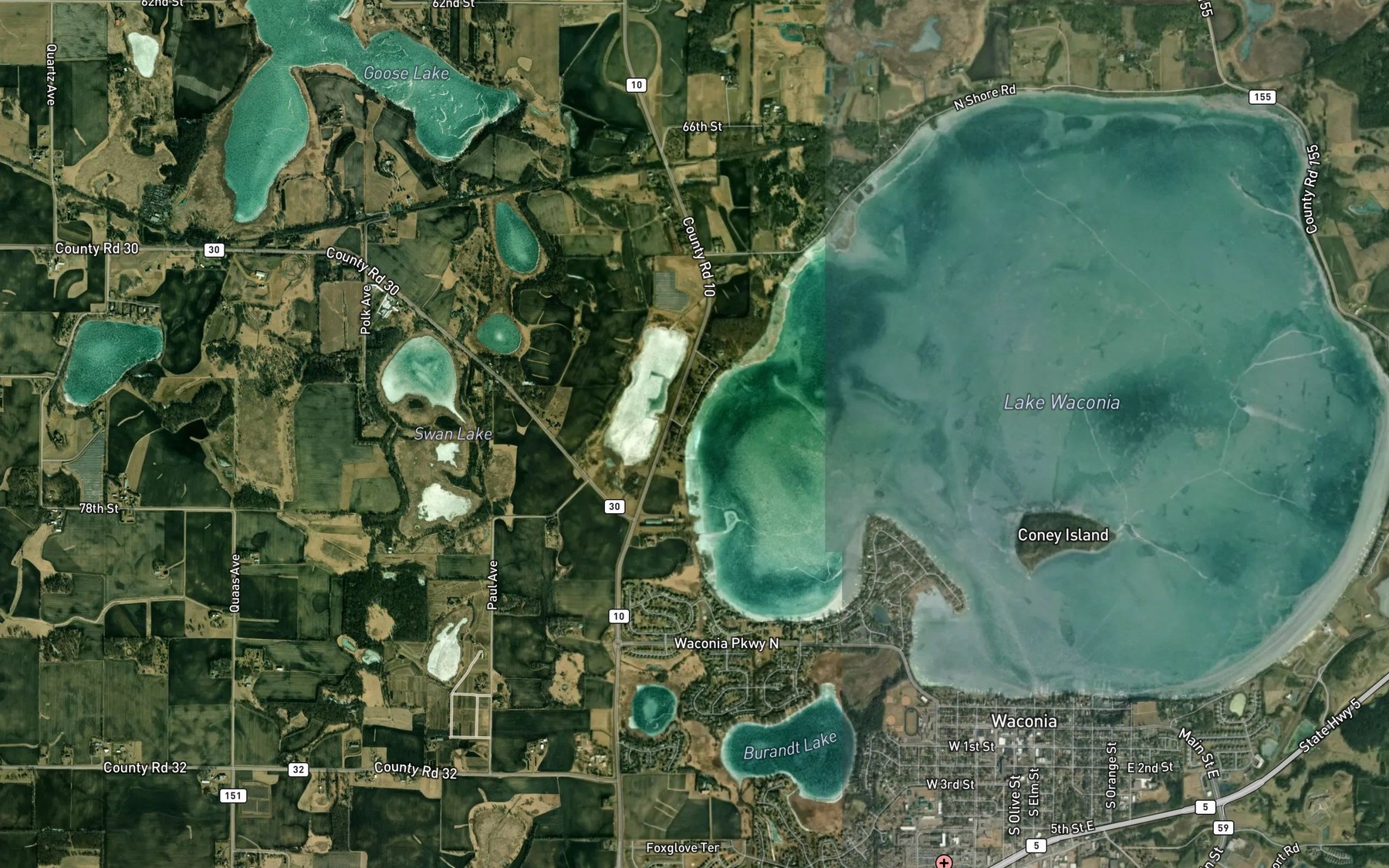 Satellite map of the Spot 6