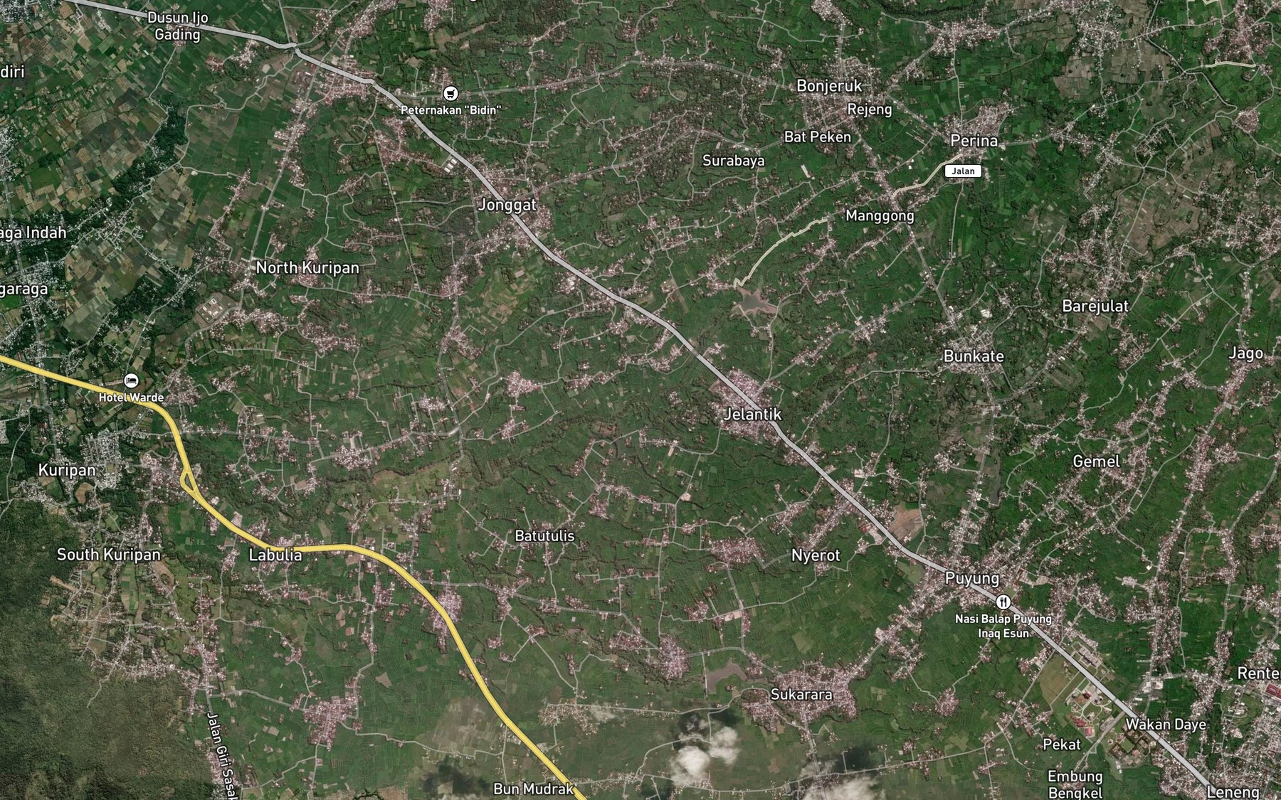 Satellite map of the Kokok Mayung