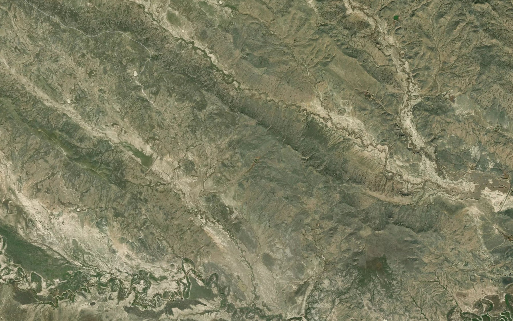 Satellite map of the McIntyre Reservoir