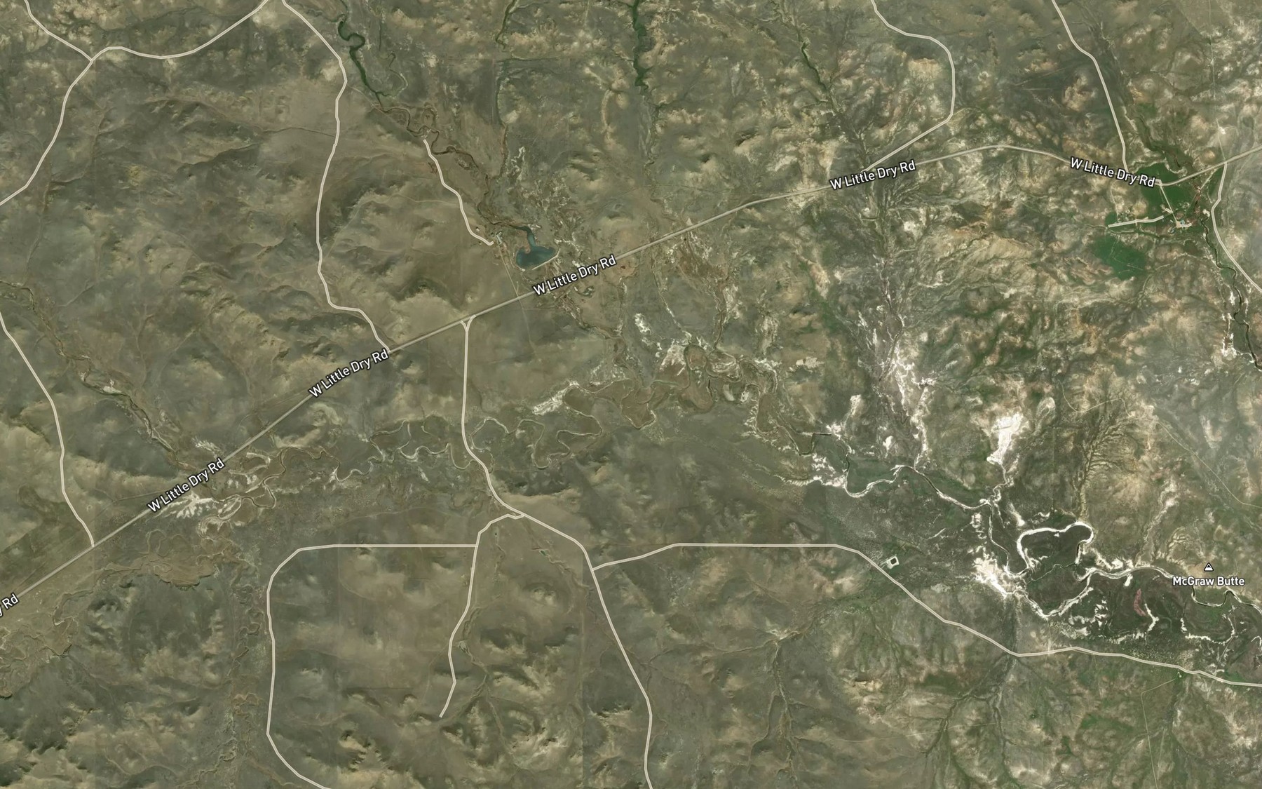 Satellite map of the Wolf Creek