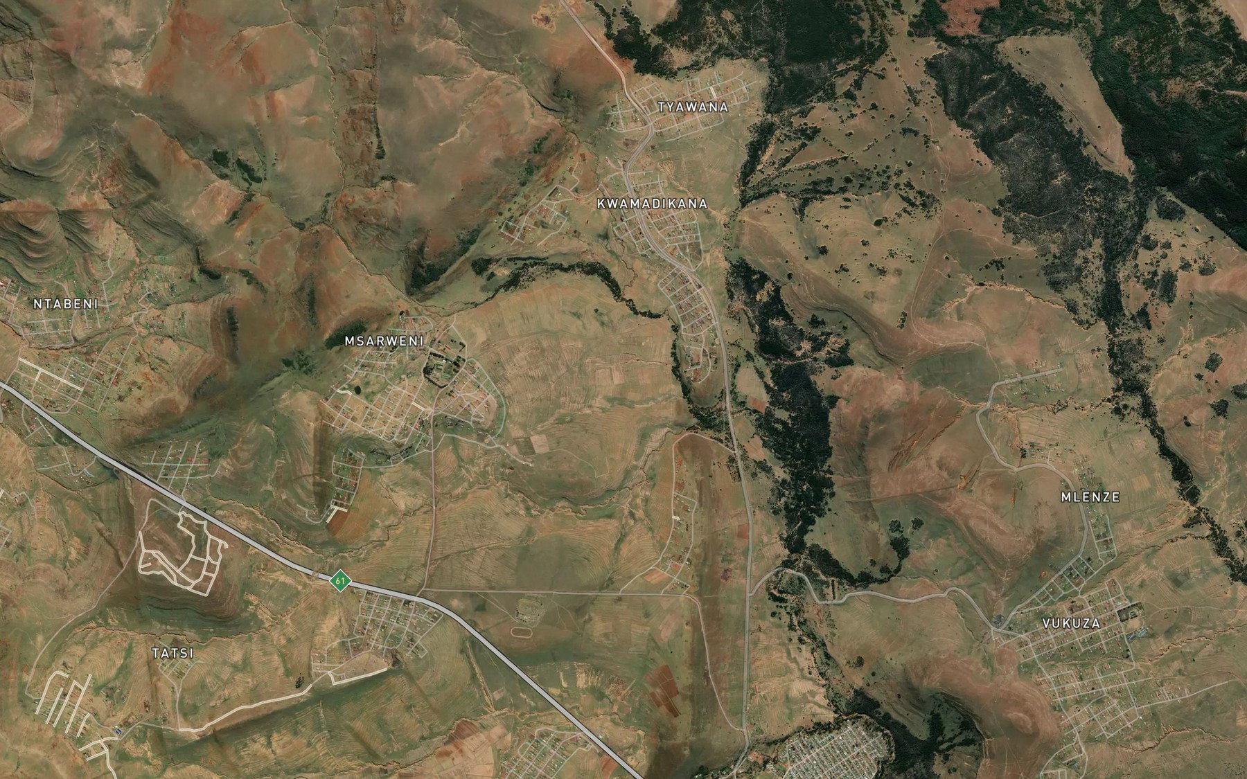 Satellite map of the Cofimvaba