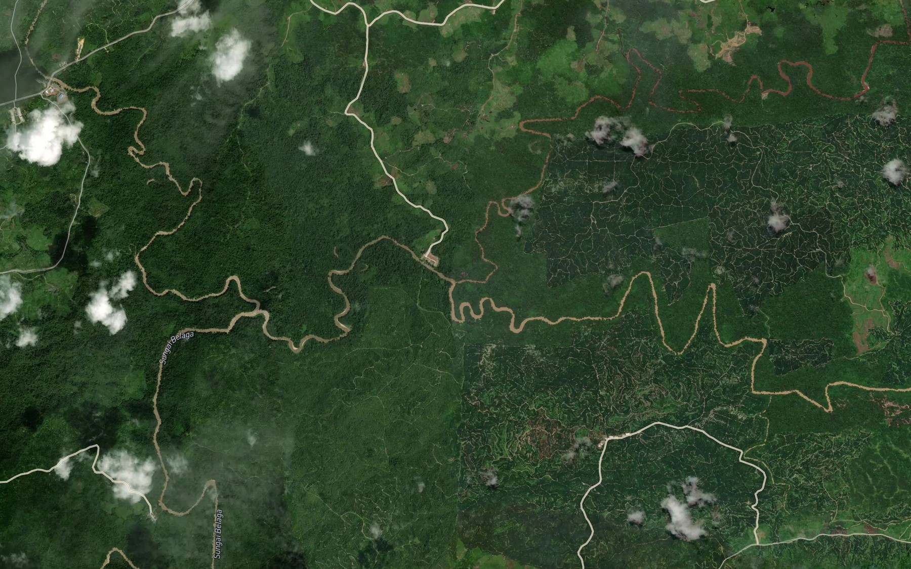 Satellite map of the Sungai Bala