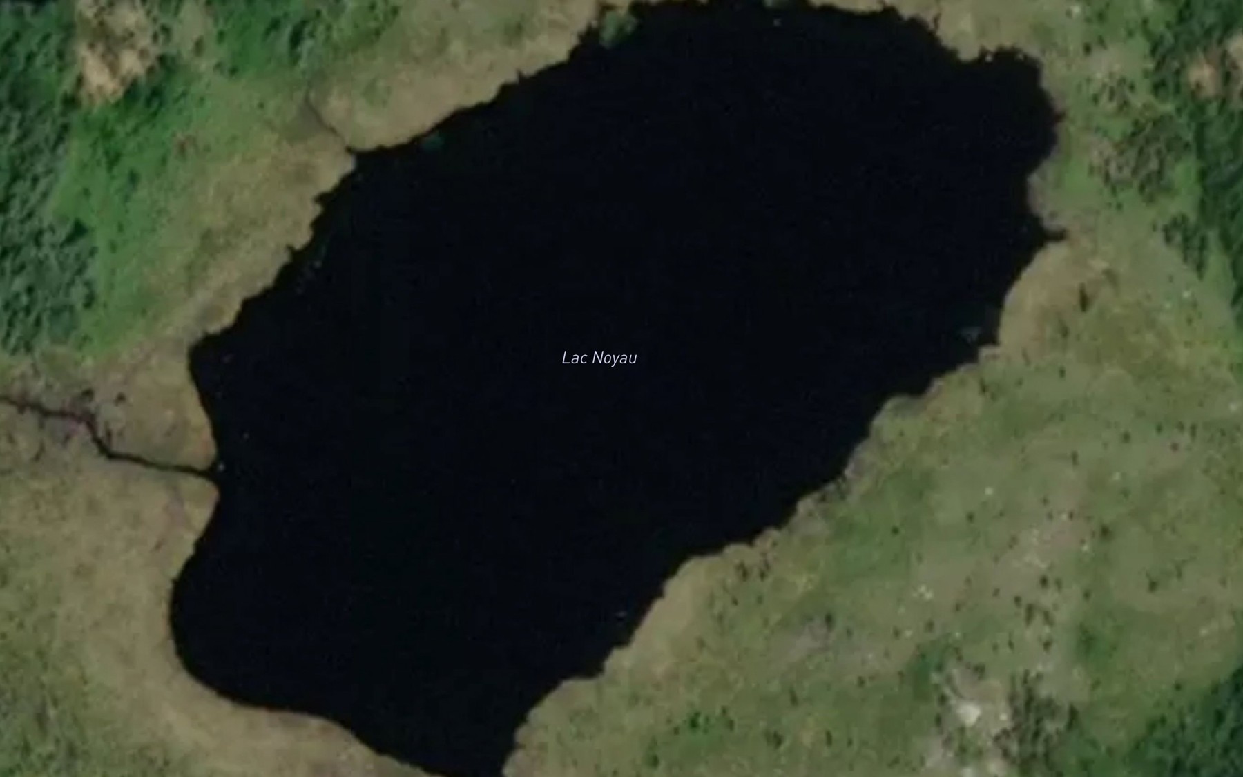 Satellite map of the Lac Noyau
