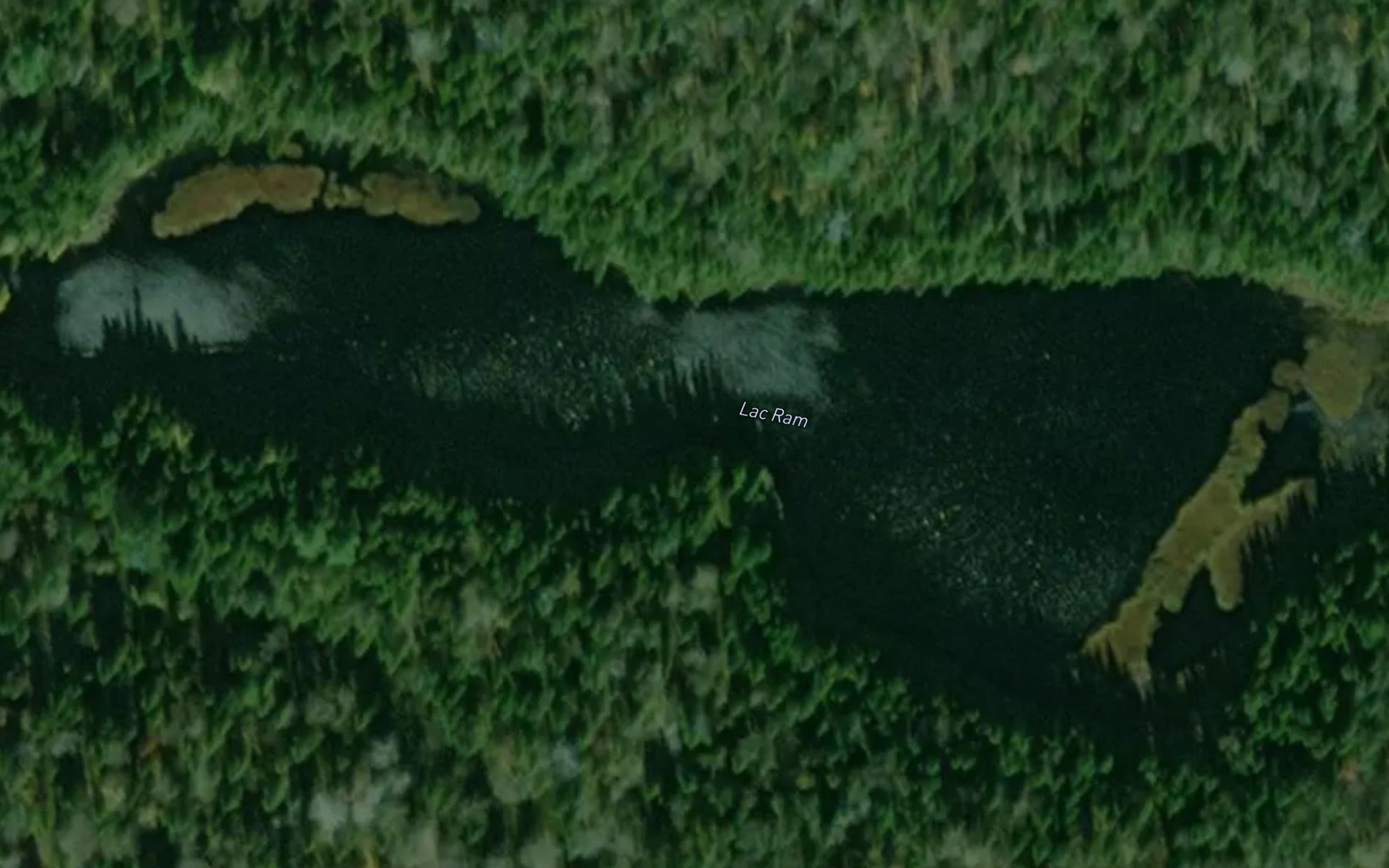 Satellite map of the Lac Ram