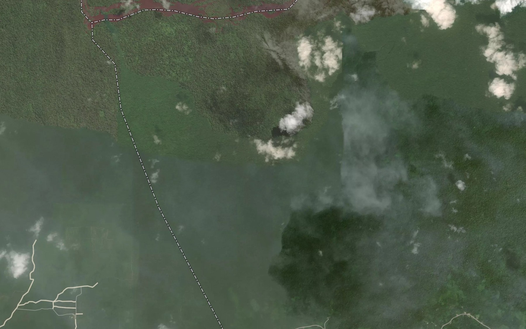 Satellite map of the Sango