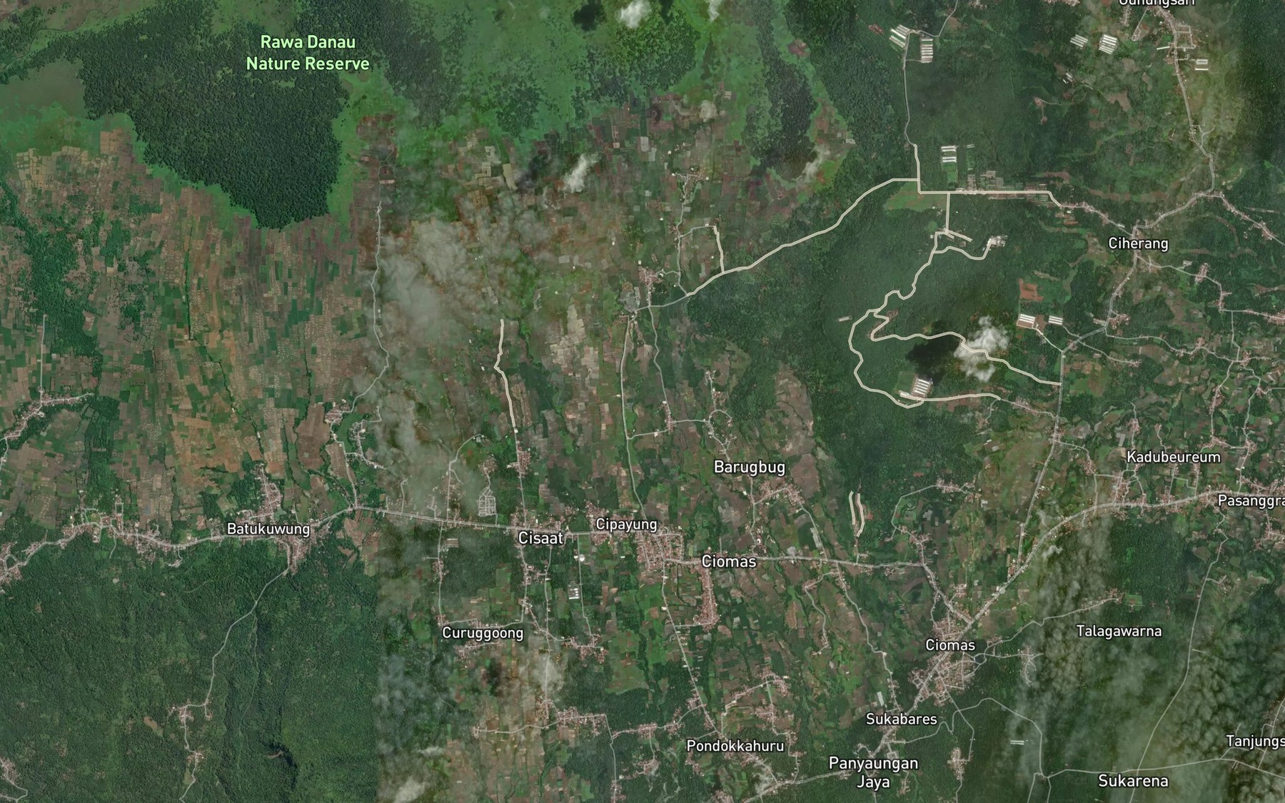 Satellite map of the Ci Payung