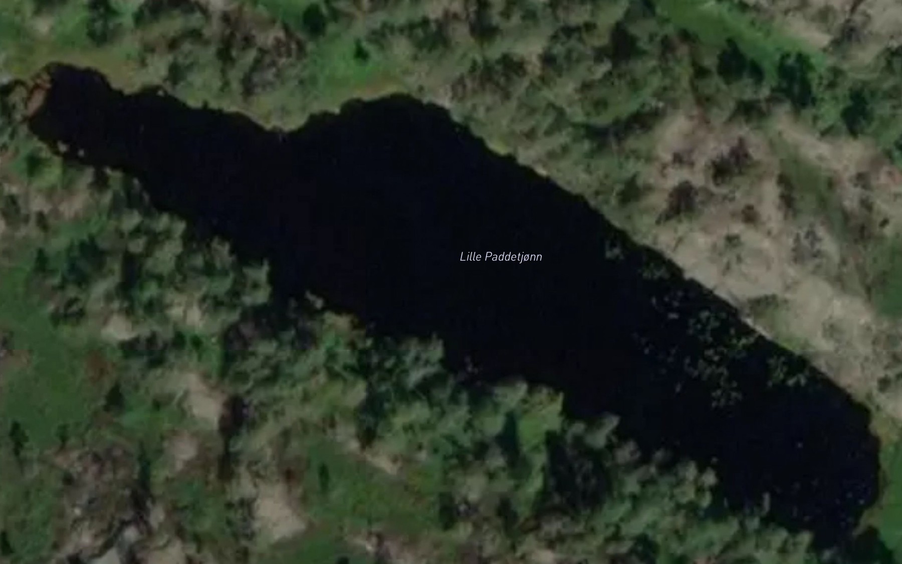 Satellite map of the Lille Paddetjenn