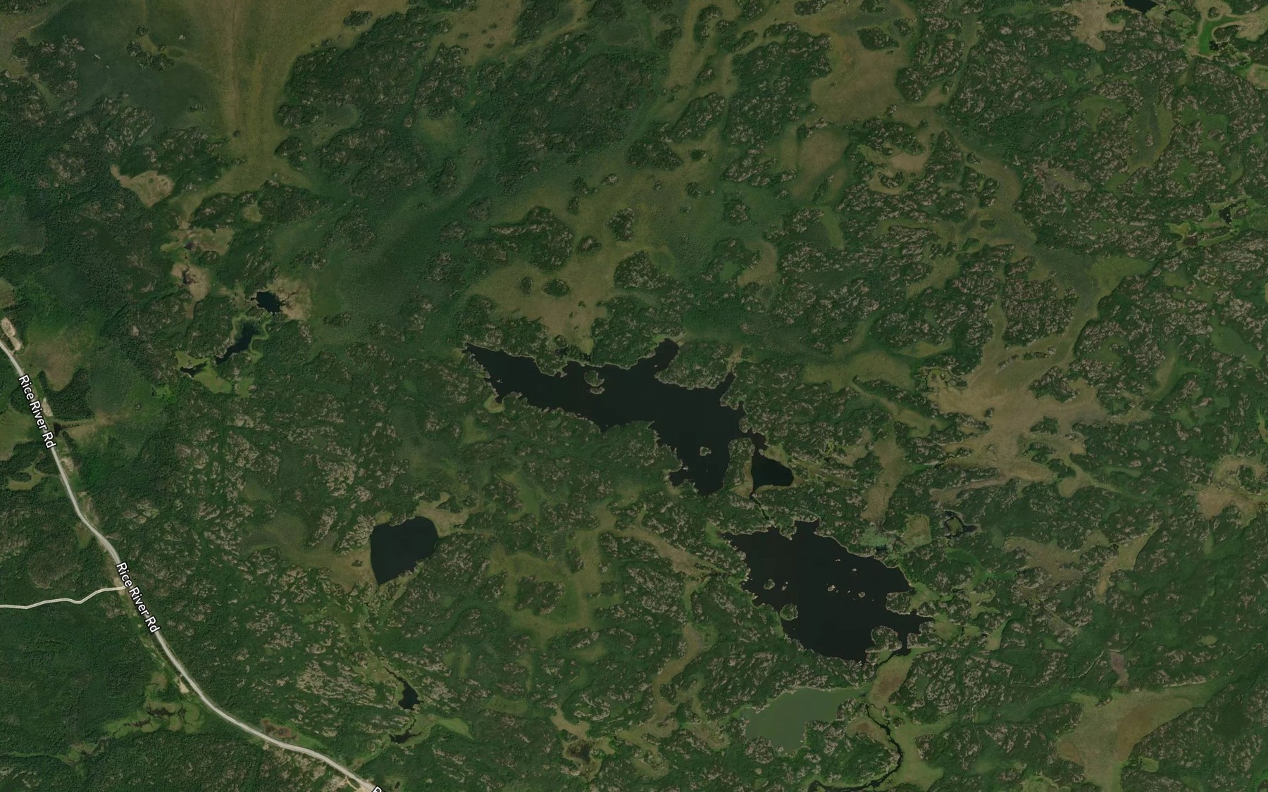 Satellite map of the Boulette Lake