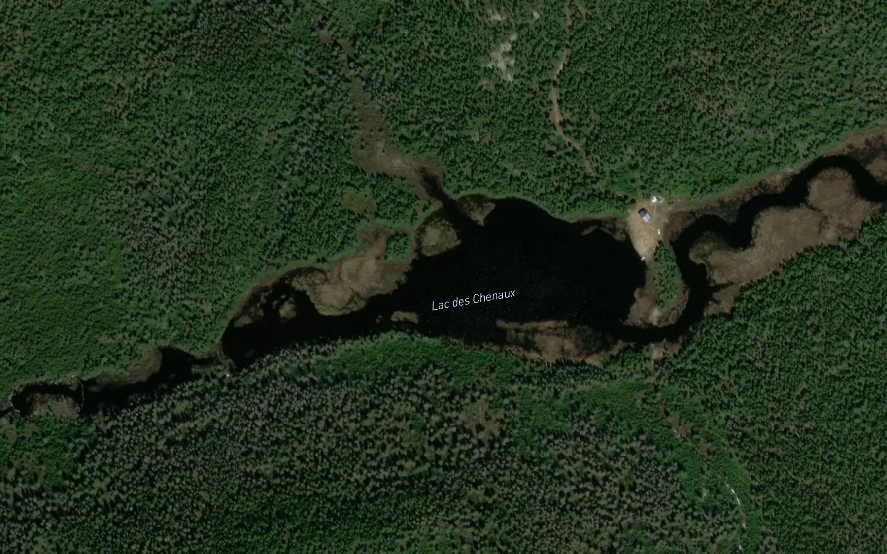 Satellite map of the Lac des Chenaux