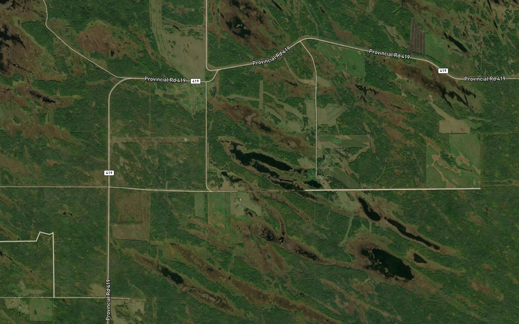 Satellite map of the Holmes Lake