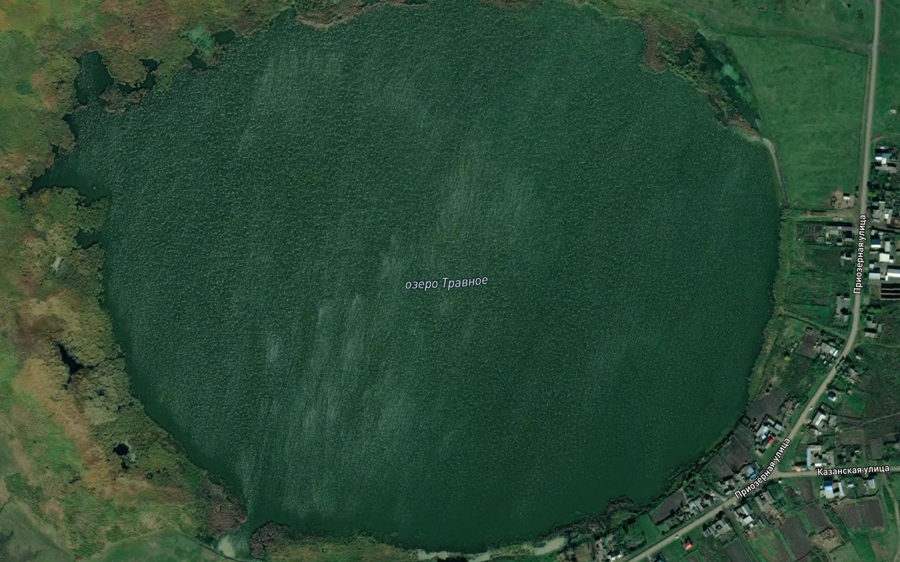 Satellite map of the Ozero Travnoye