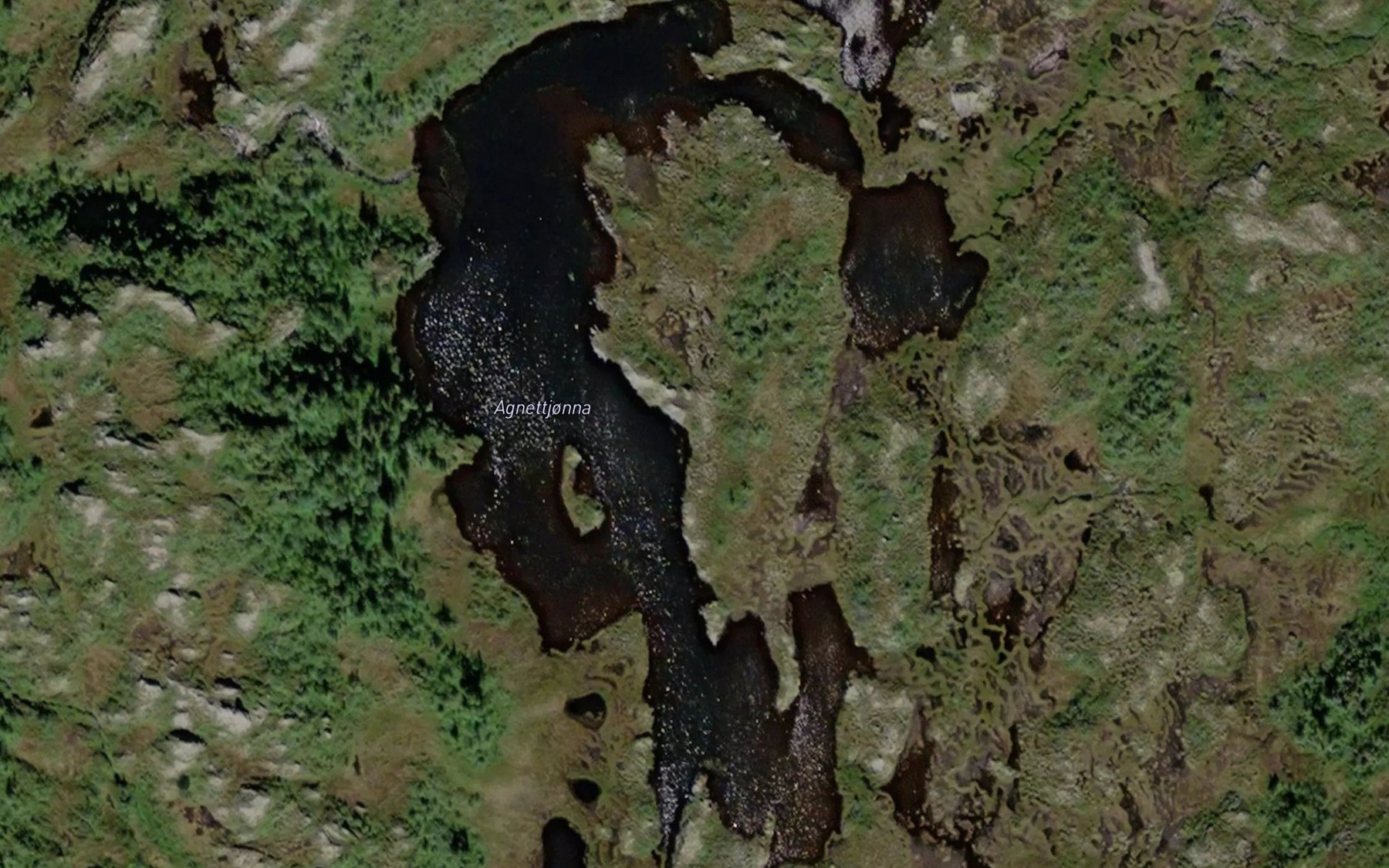 Satellite map of the Agnettjorna