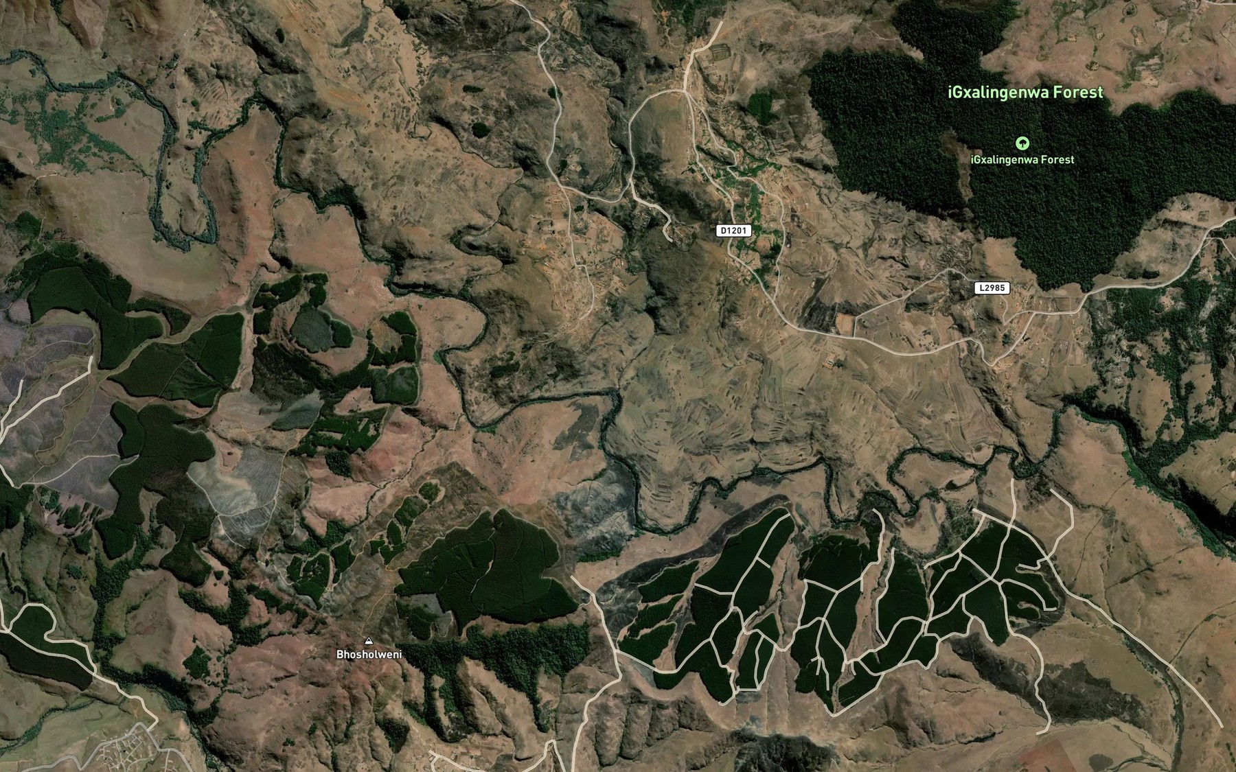 Satellite map of the Nahlovine