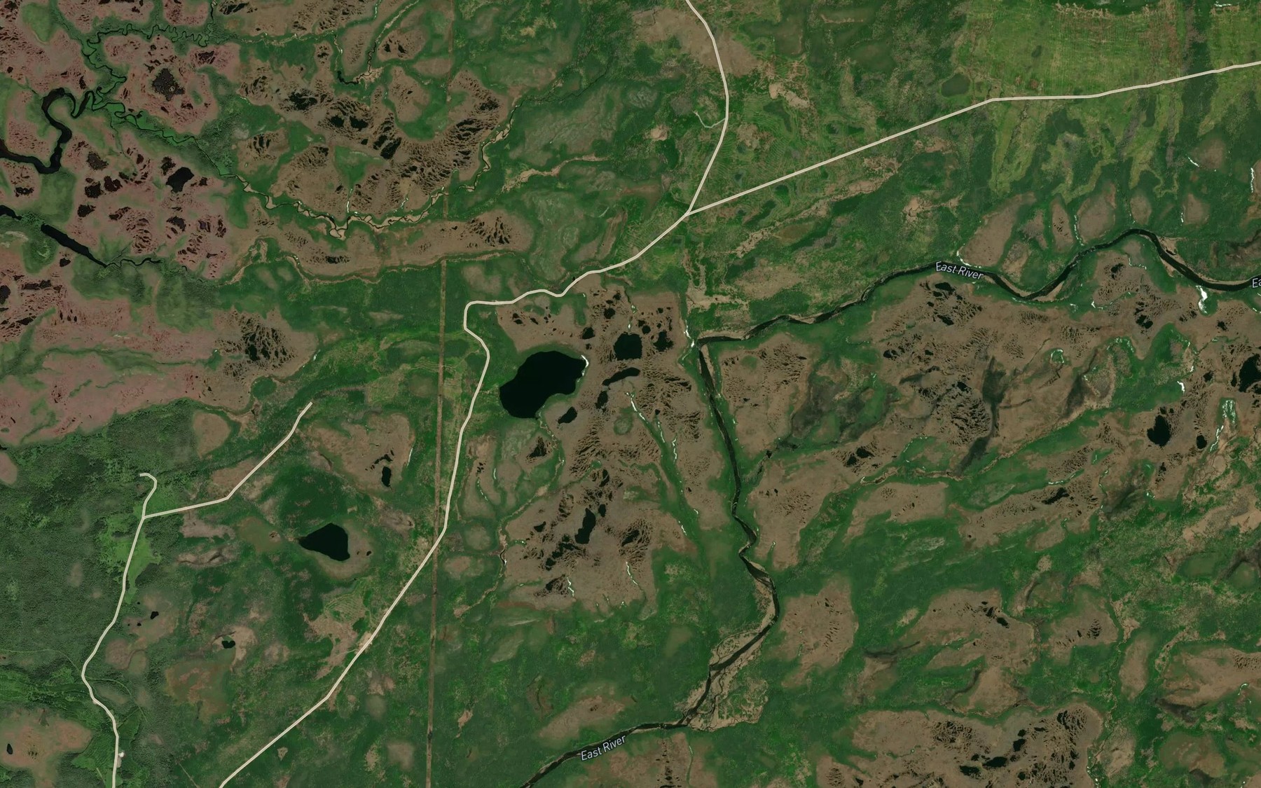 Satellite map of the Rat Pond
