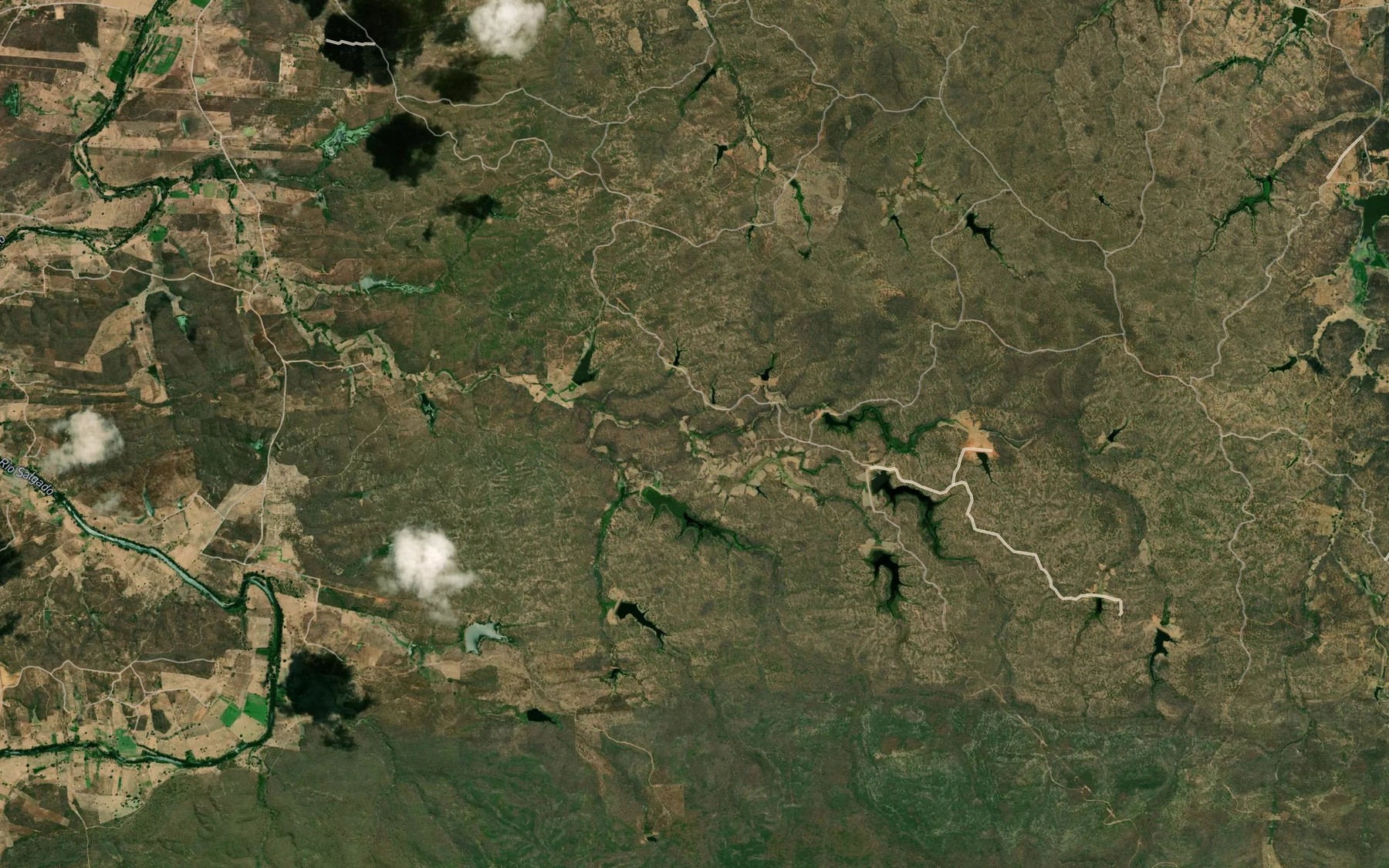 Satellite map of the Corrego das Cornadas