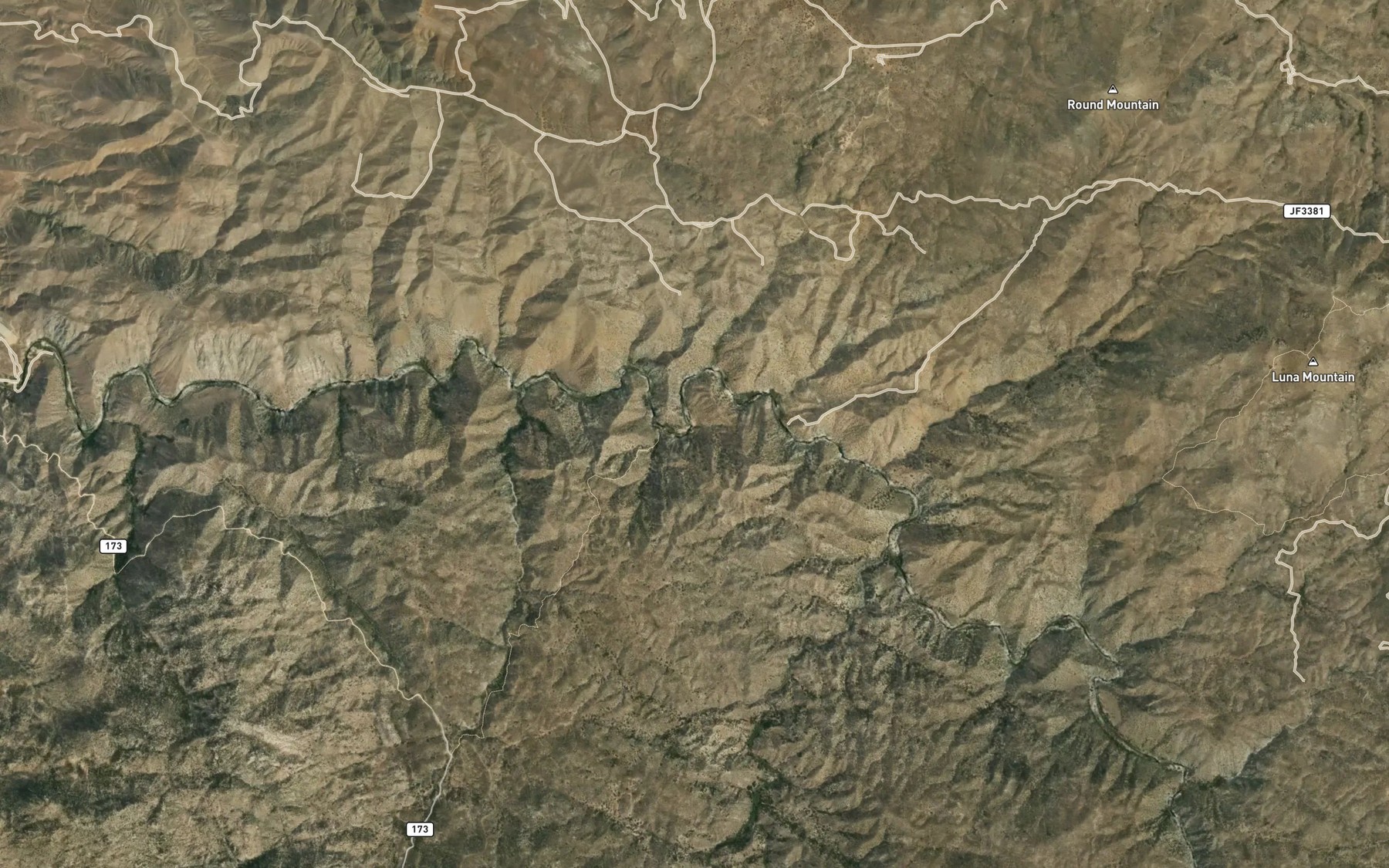 Satellite map of the Hot Spring