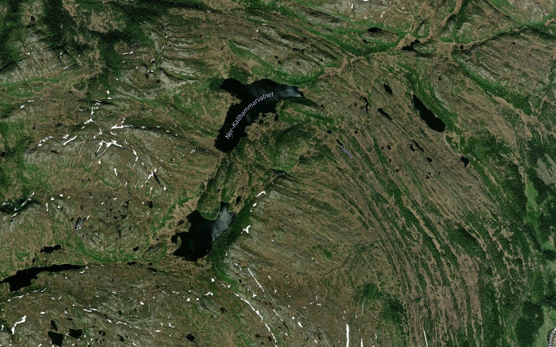 Satellite map of the Lorttjonna